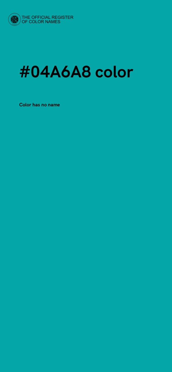 #04A6A8 color image