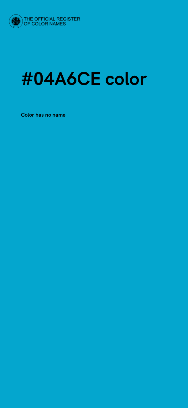 #04A6CE color image
