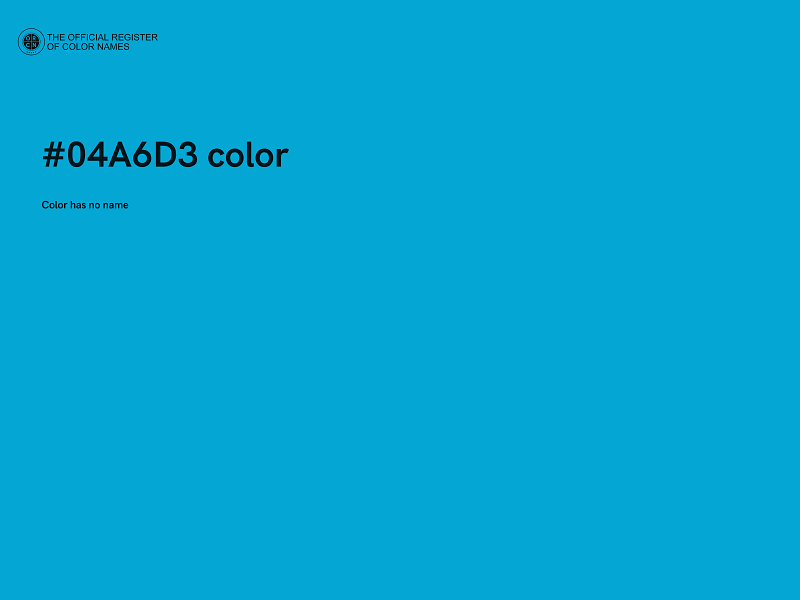 #04A6D3 color image