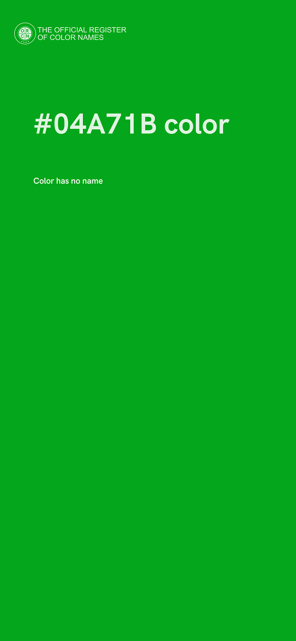 #04A71B color image