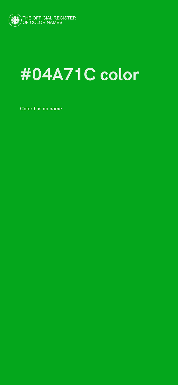 #04A71C color image
