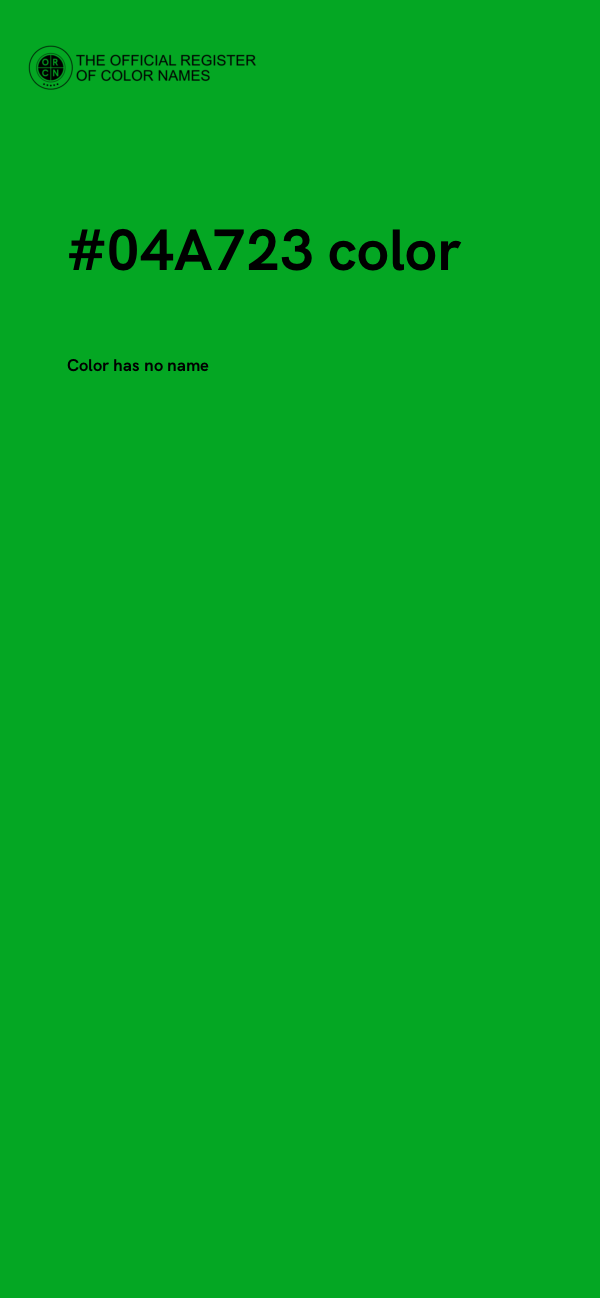 #04A723 color image