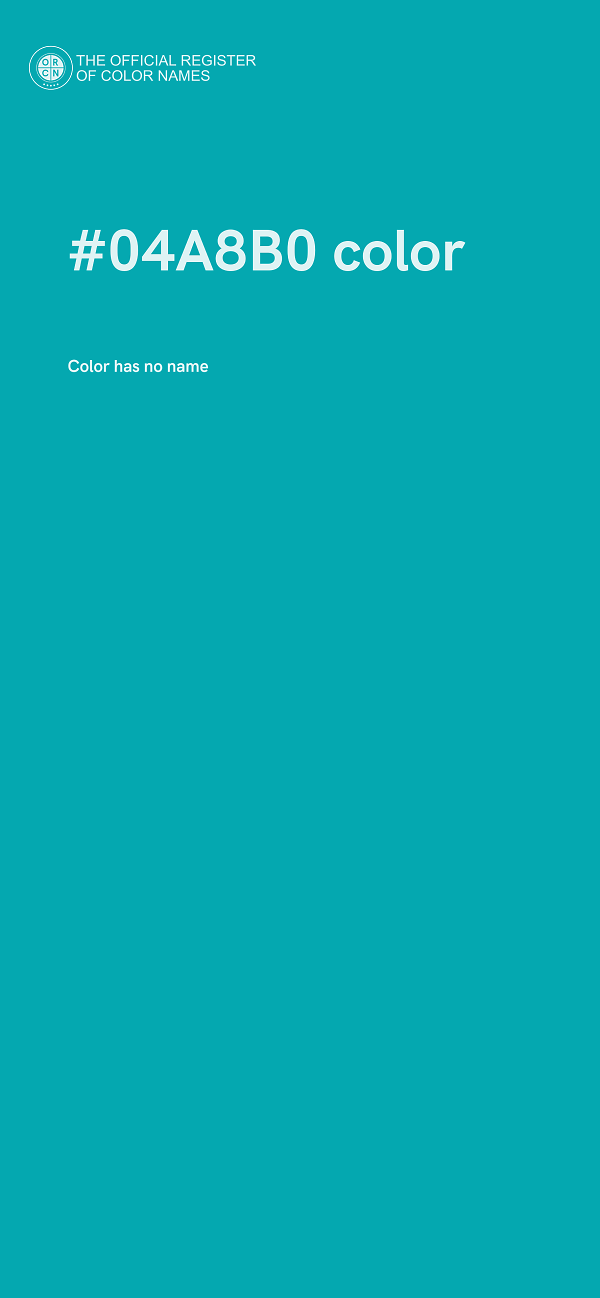 #04A8B0 color image