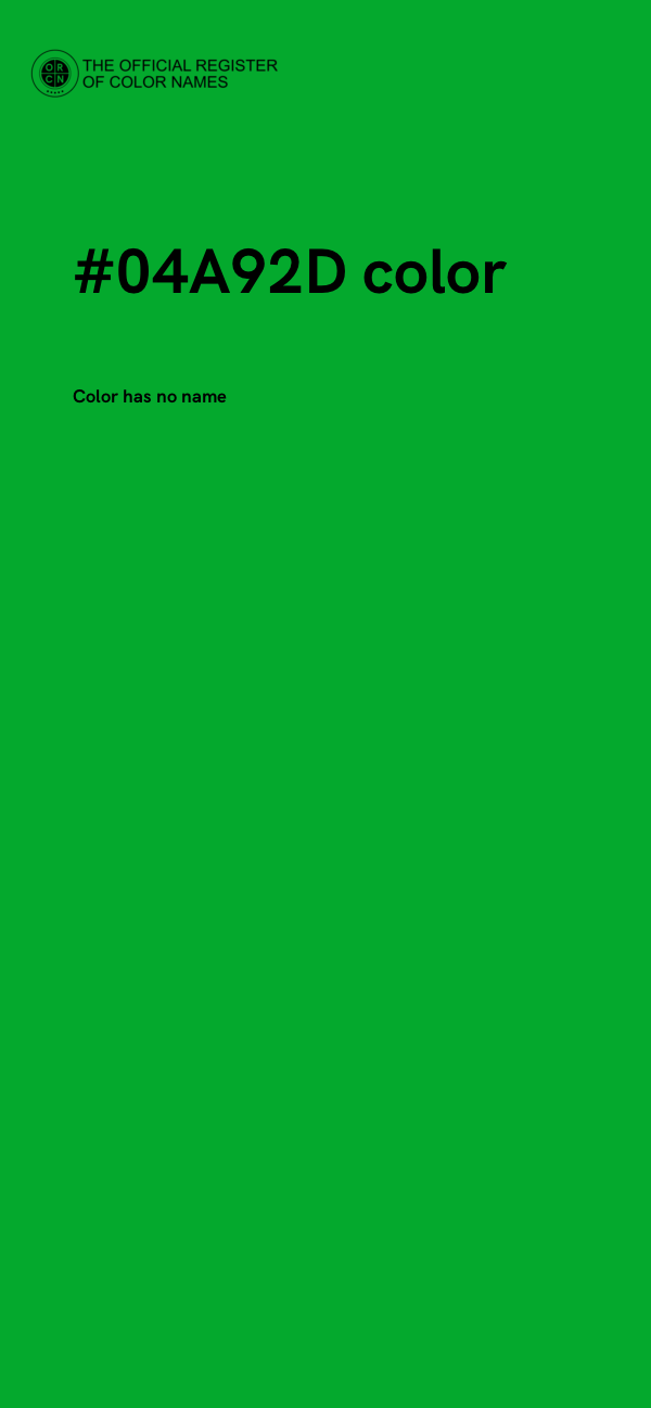 #04A92D color image