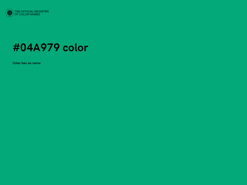#04A979 color image