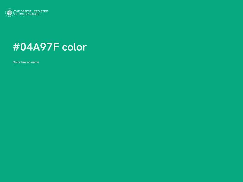 #04A97F color image