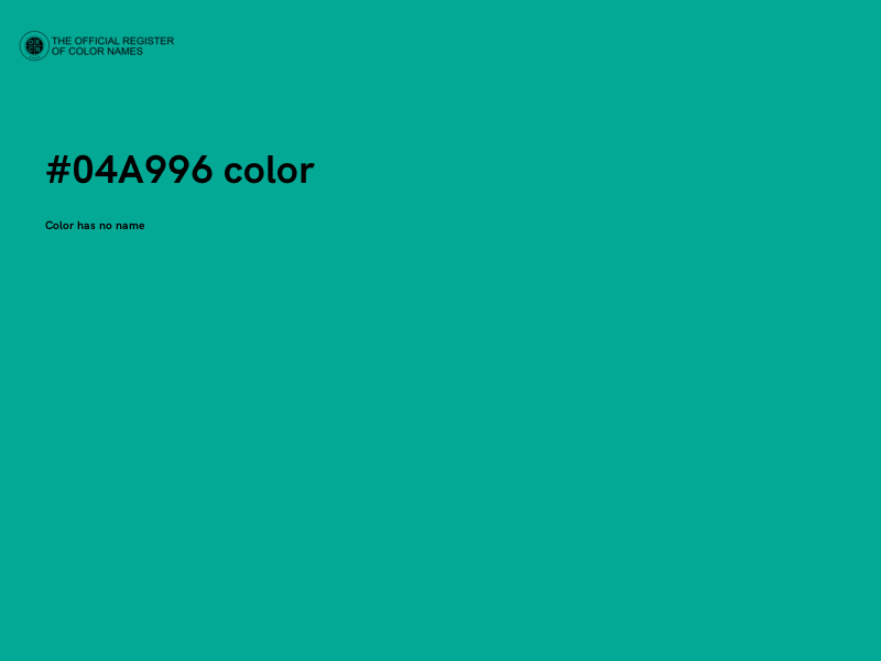#04A996 color image
