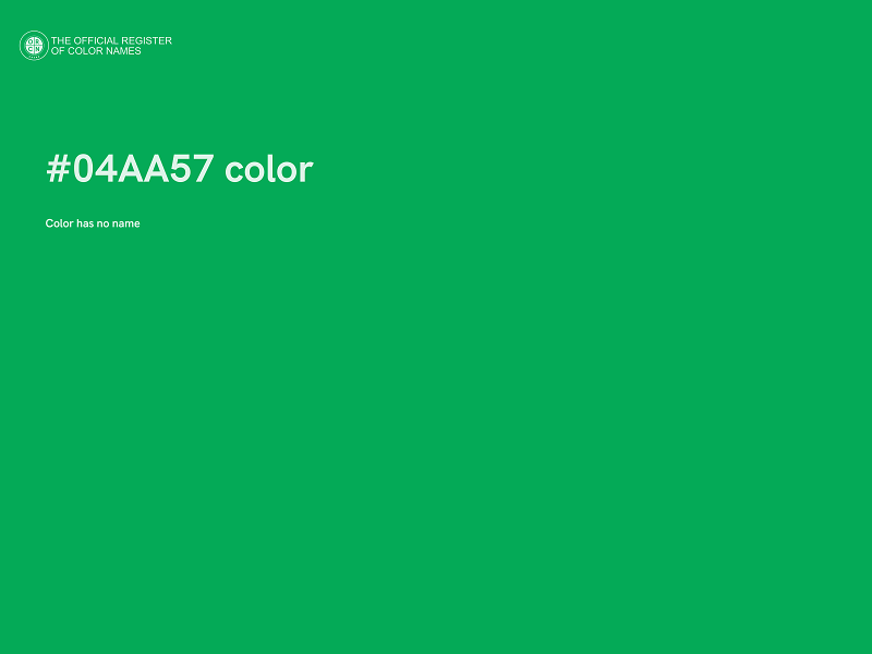 #04AA57 color image