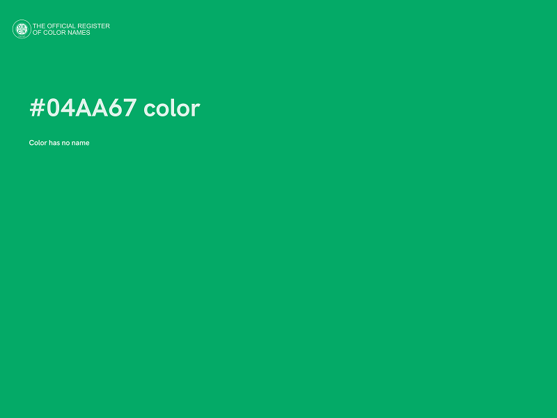 #04AA67 color image