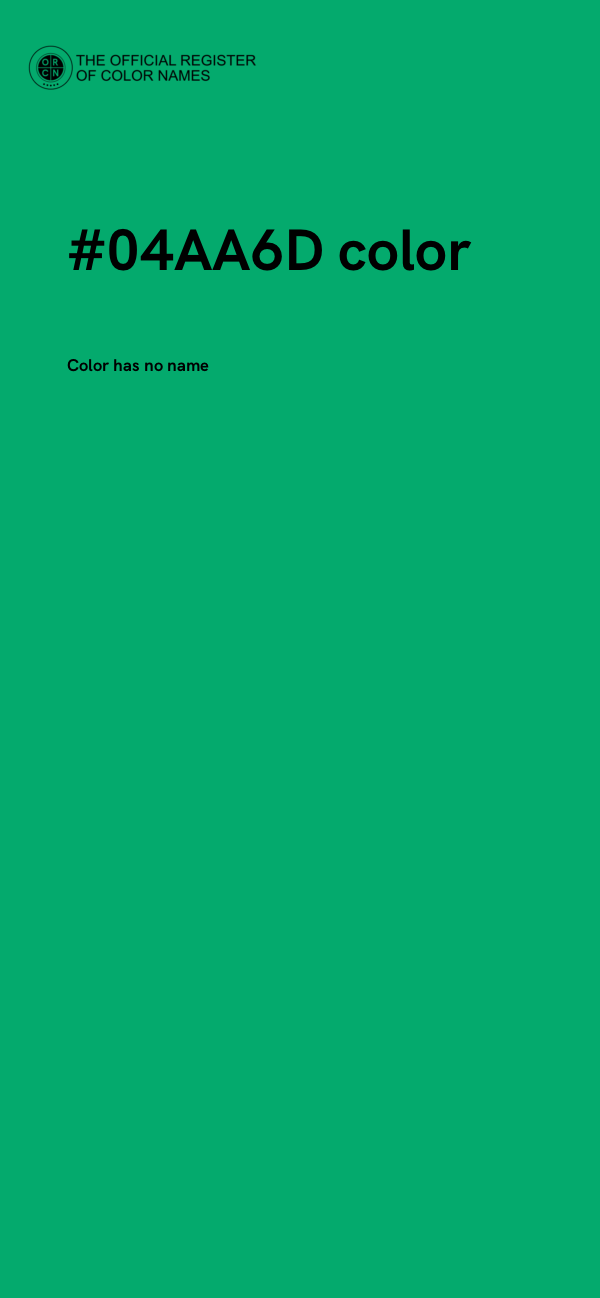 #04AA6D color image