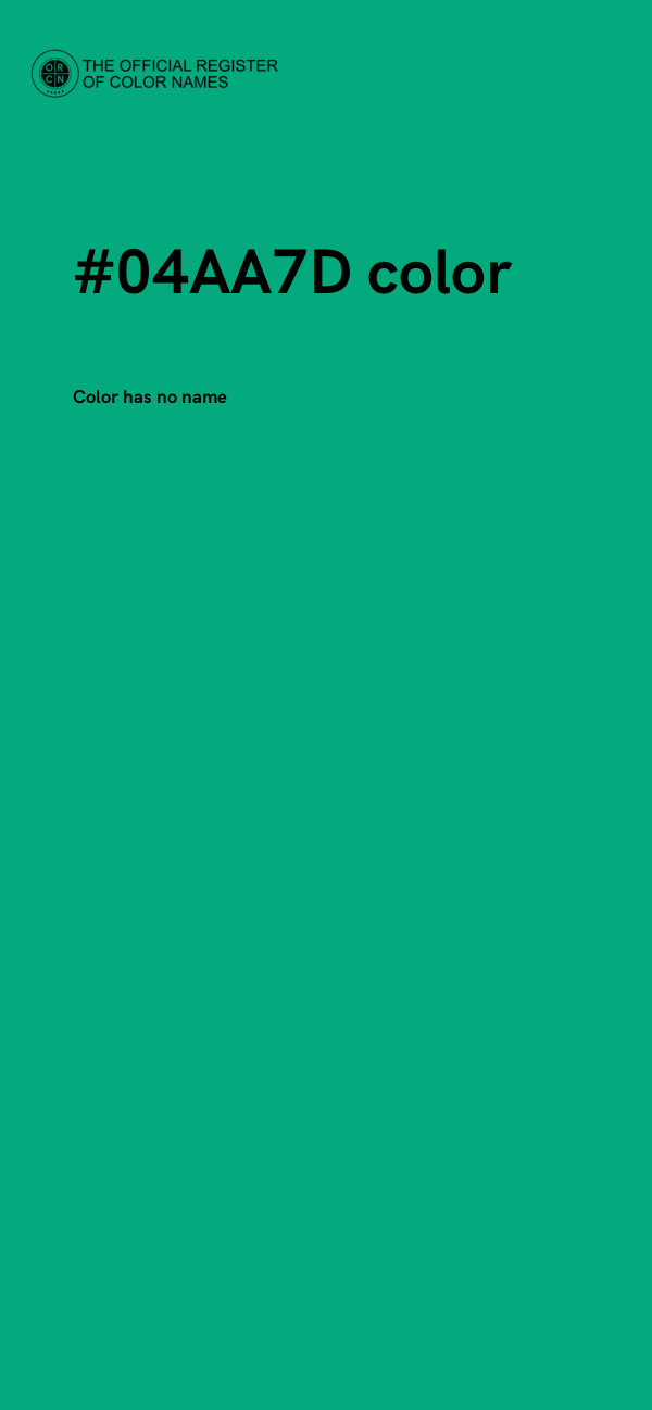 #04AA7D color image