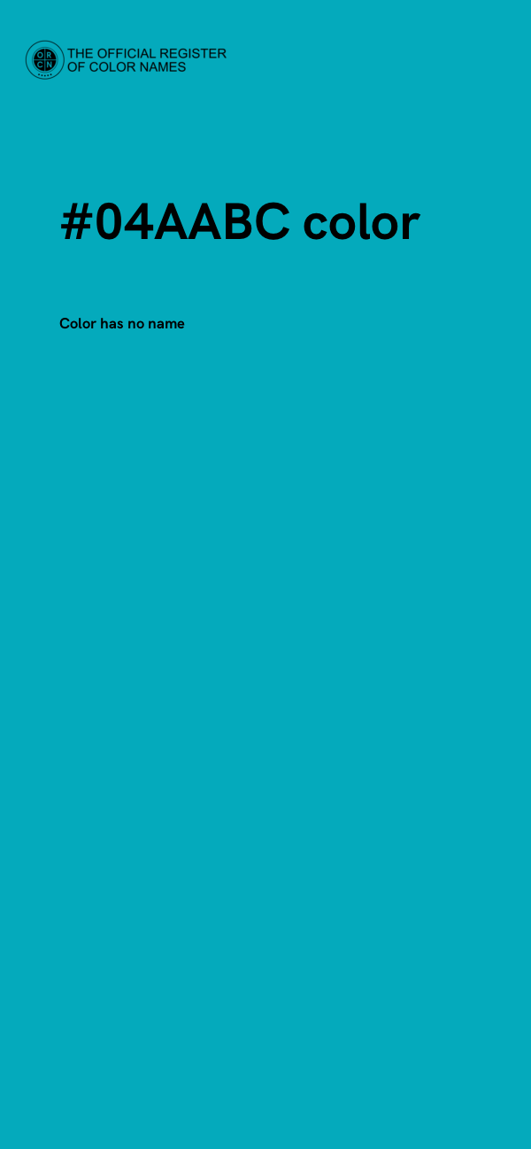 #04AABC color image