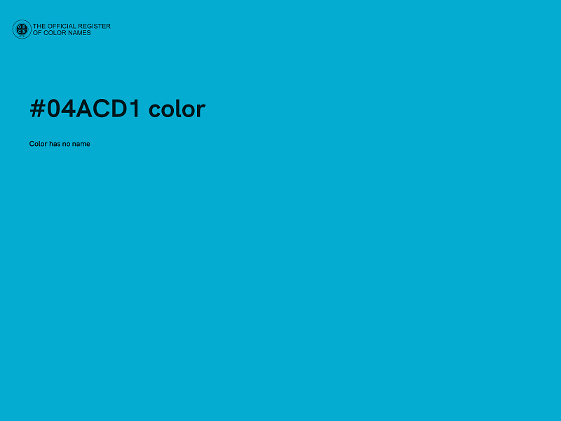 #04ACD1 color image