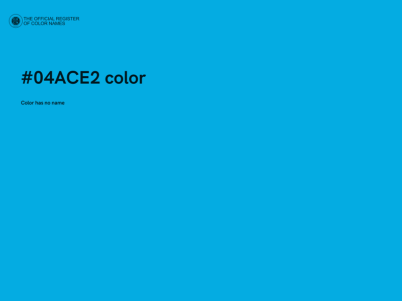 #04ACE2 color image