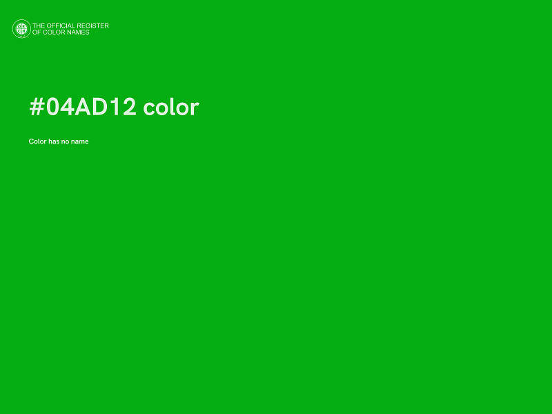 #04AD12 color image