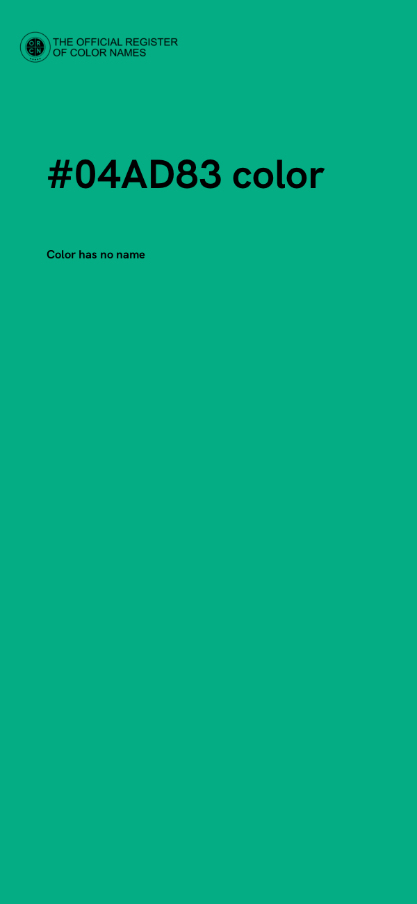 #04AD83 color image