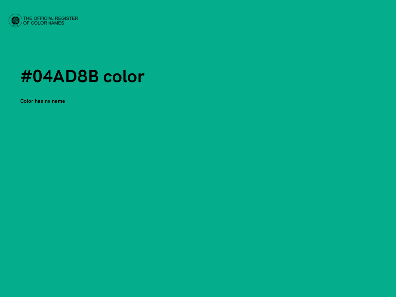 #04AD8B color image