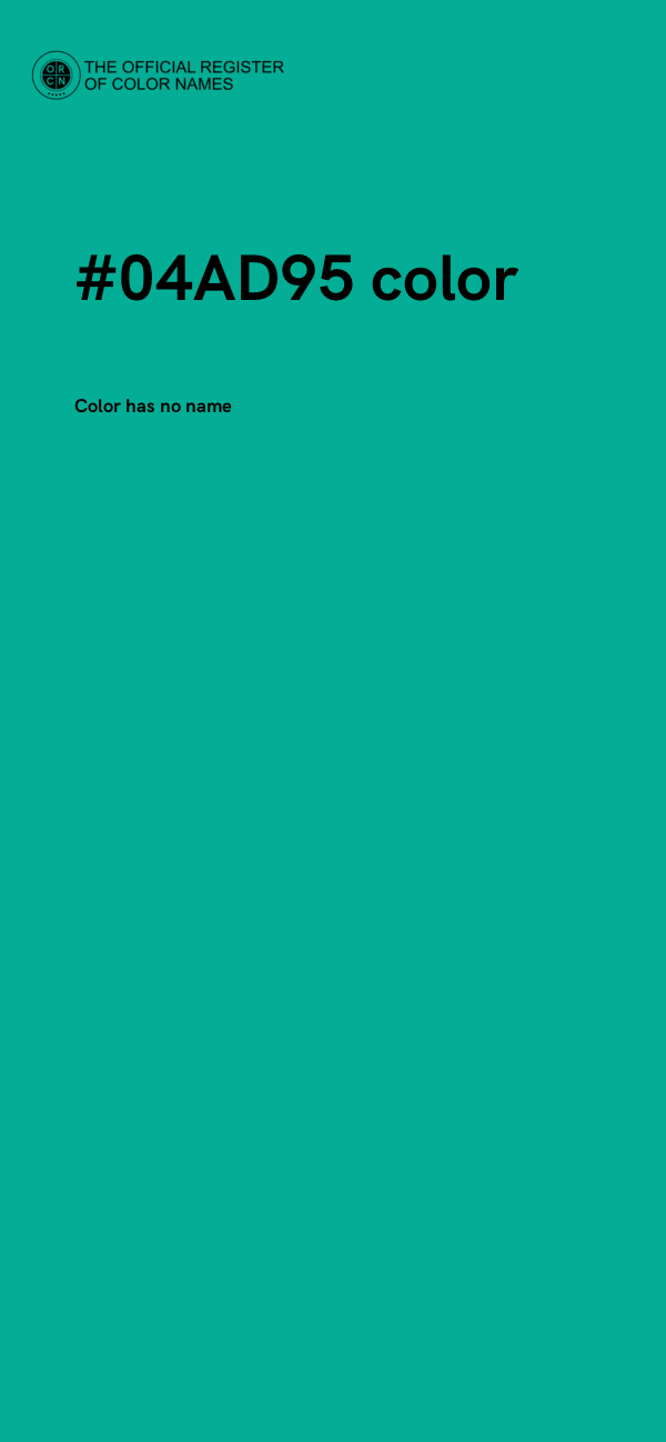#04AD95 color image