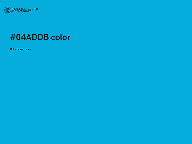 #04ADDB color image