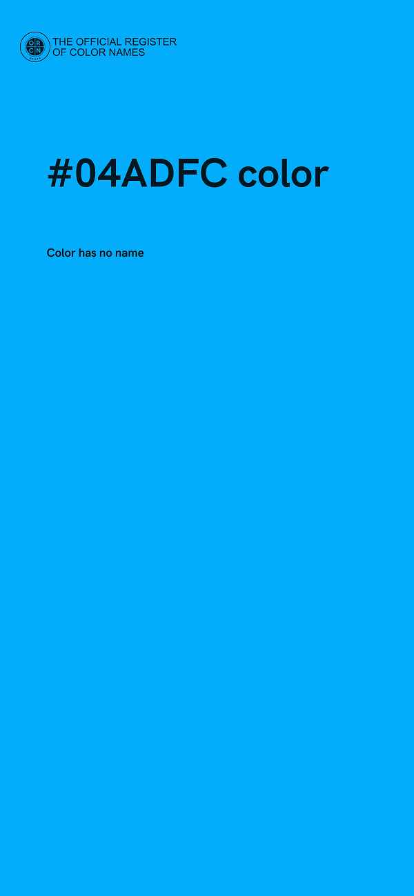 #04ADFC color image