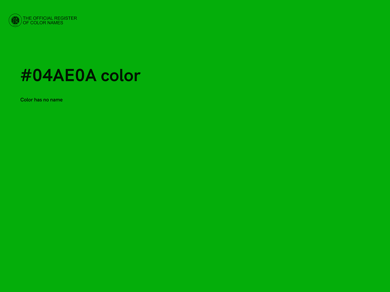 #04AE0A color image