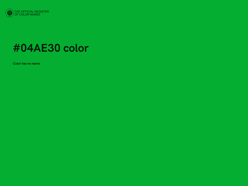 #04AE30 color image