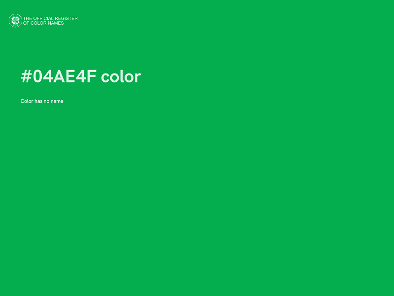 #04AE4F color image