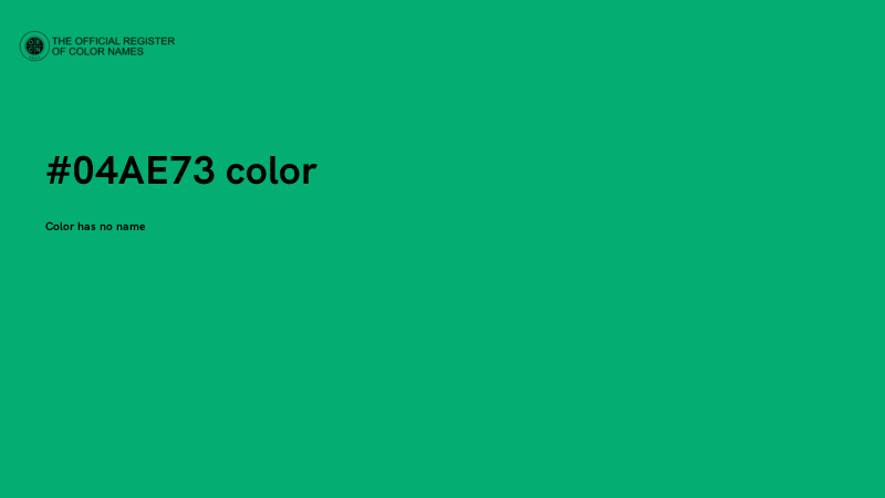 #04AE73 color image