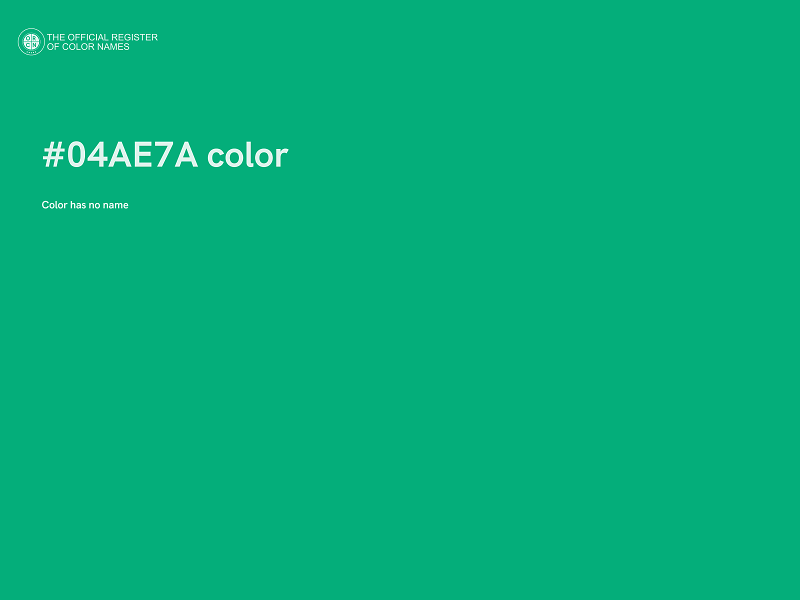 #04AE7A color image