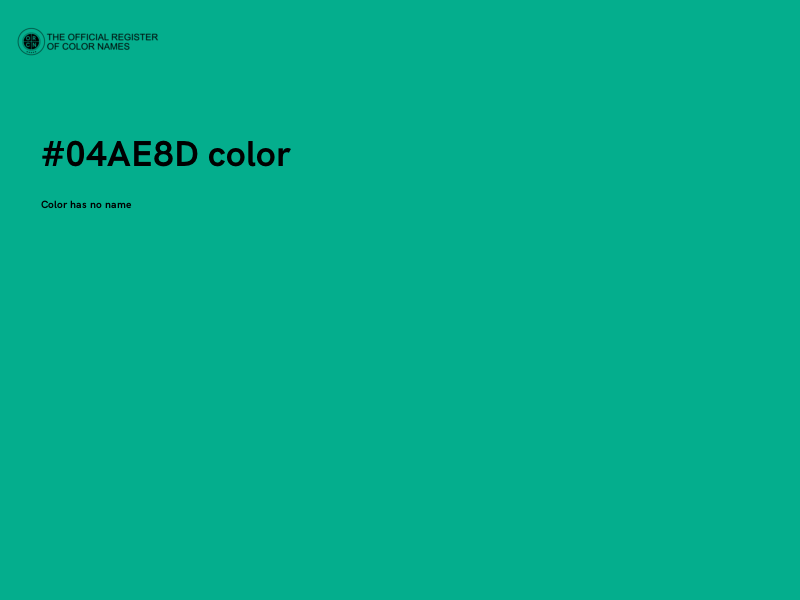 #04AE8D color image