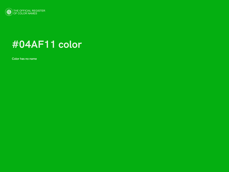 #04AF11 color image