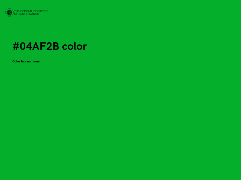 #04AF2B color image