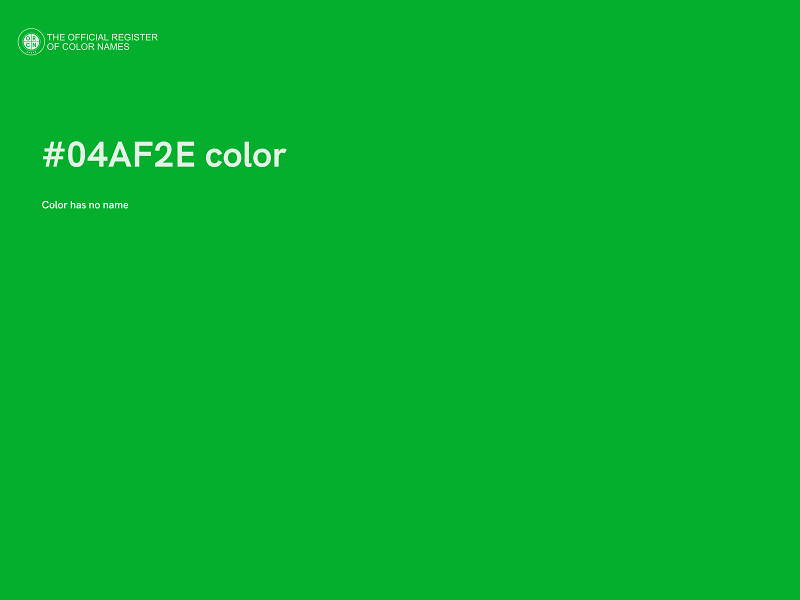 #04AF2E color image