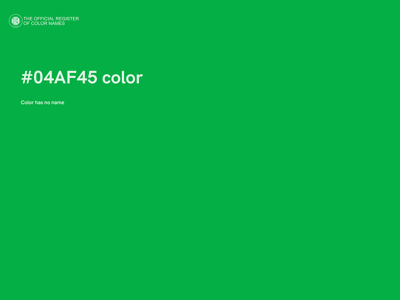 #04AF45 color image