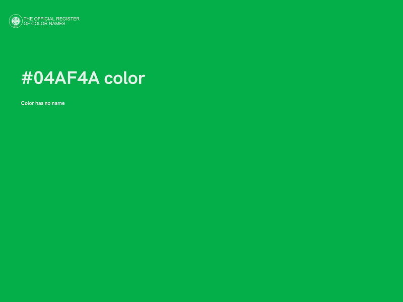 #04AF4A color image