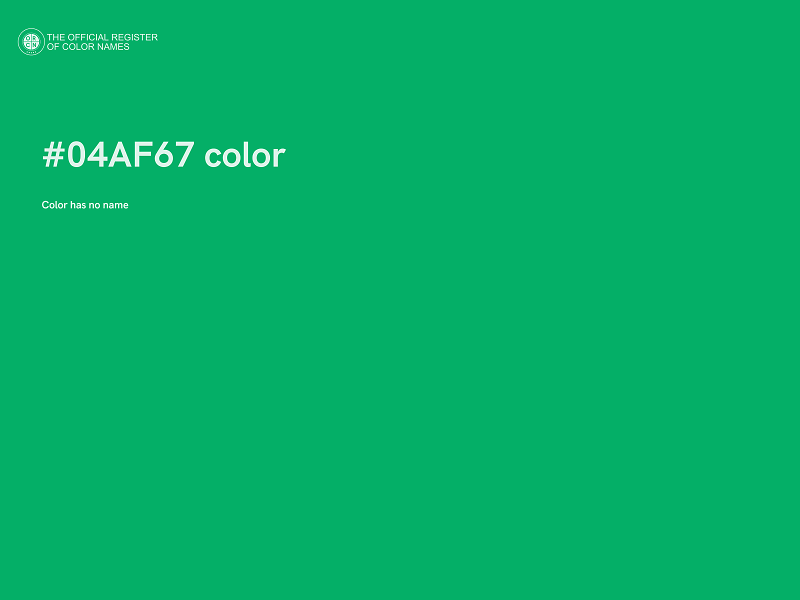 #04AF67 color image