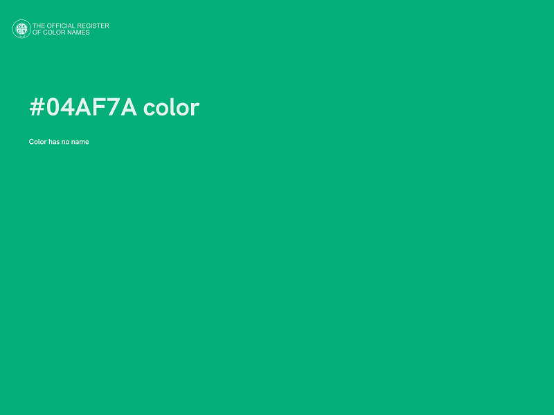 #04AF7A color image