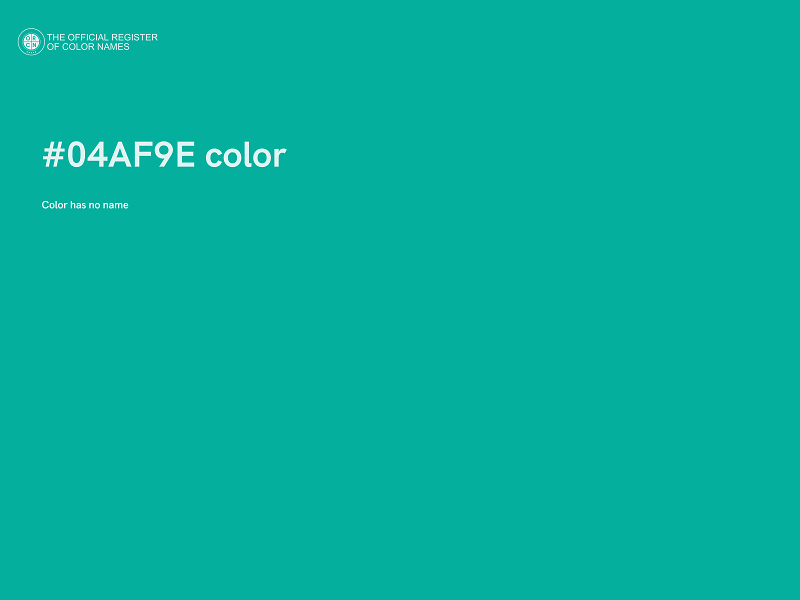 #04AF9E color image