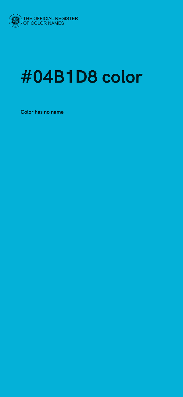 #04B1D8 color image