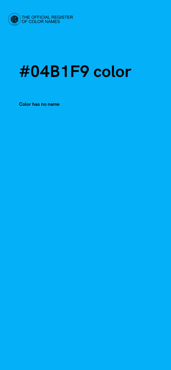 #04B1F9 color image