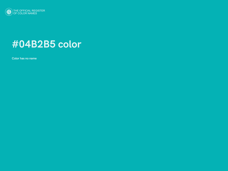 #04B2B5 color image