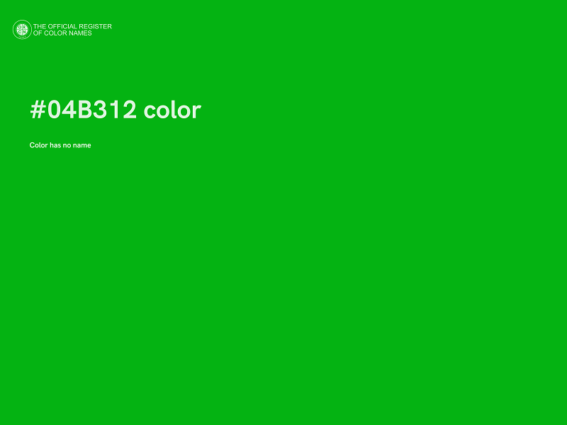 #04B312 color image