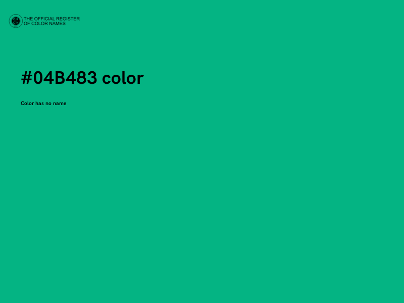 #04B483 color image