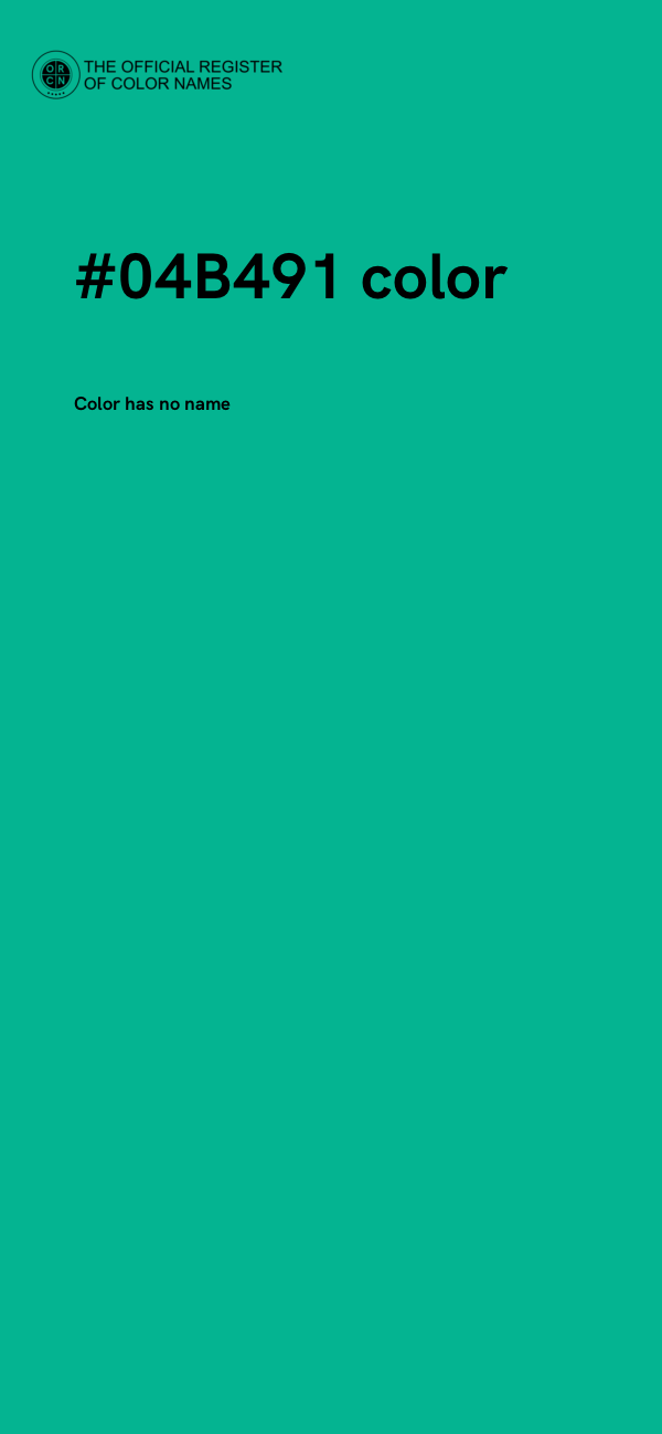 #04B491 color image