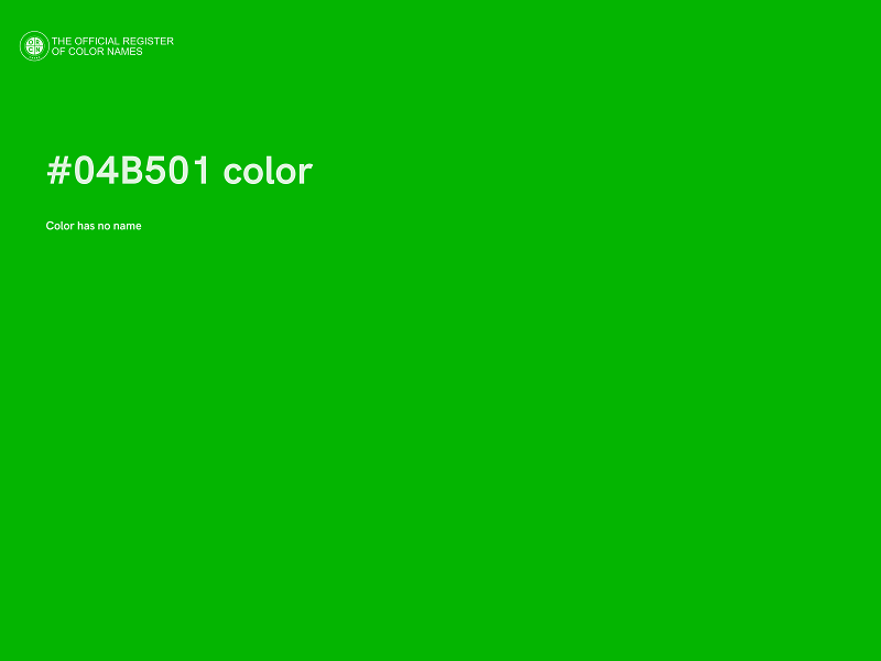 #04B501 color image