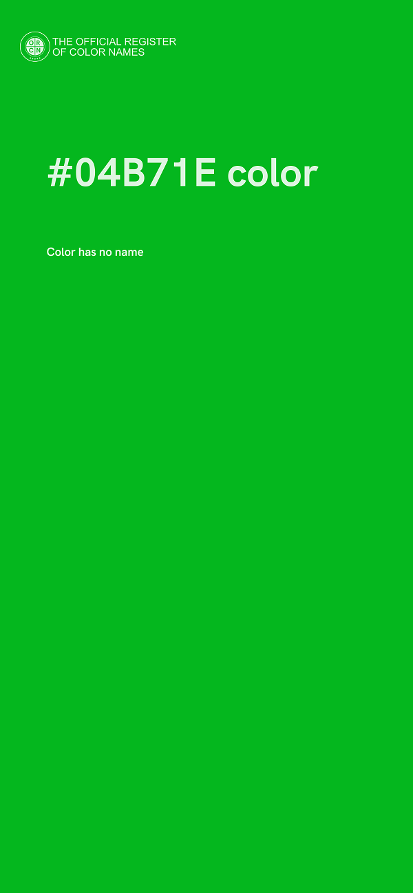 #04B71E color image