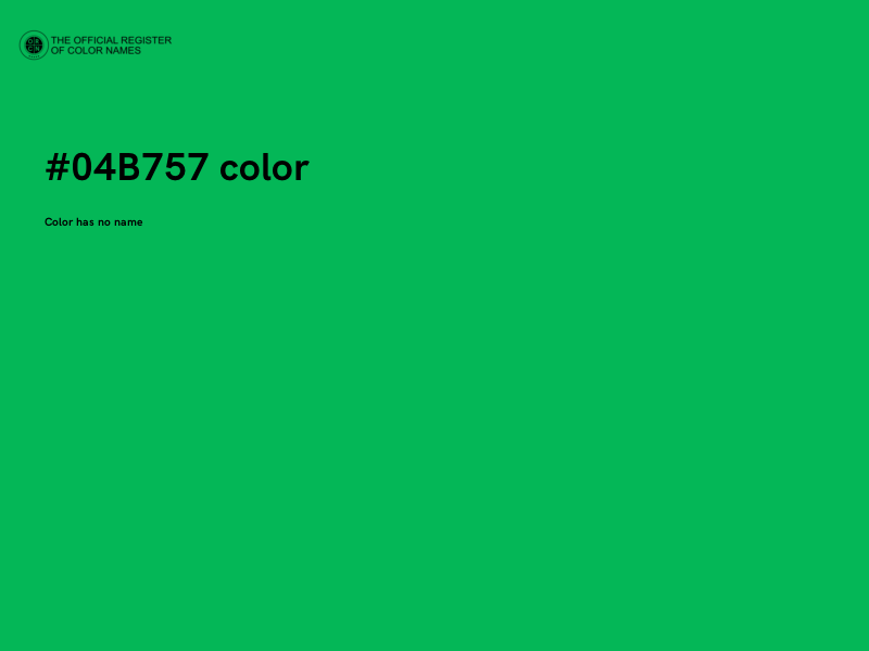 #04B757 color image