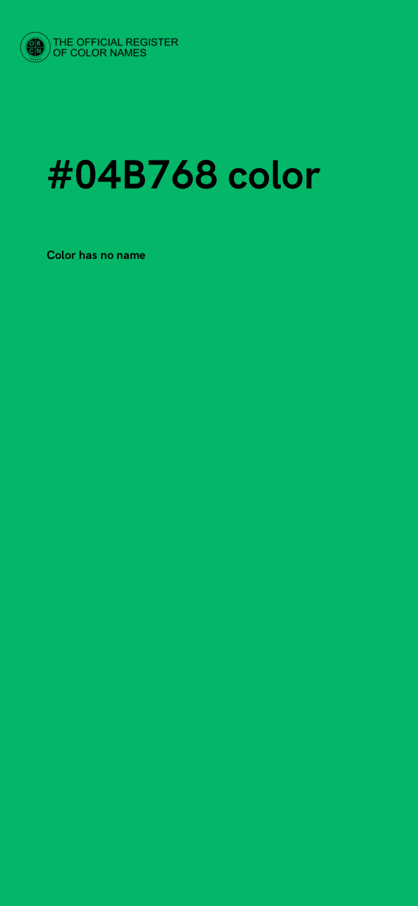 #04B768 color image