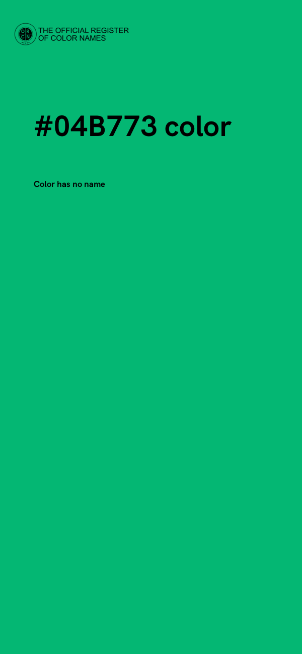 #04B773 color image