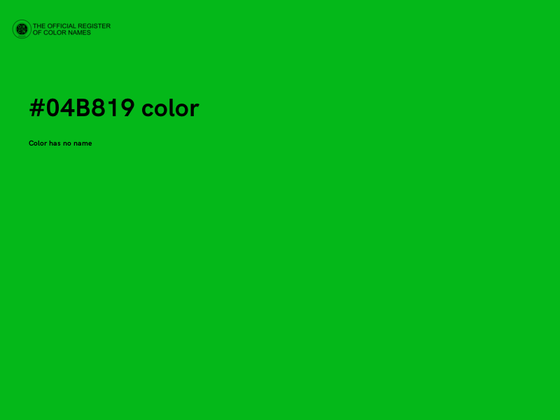 #04B819 color image